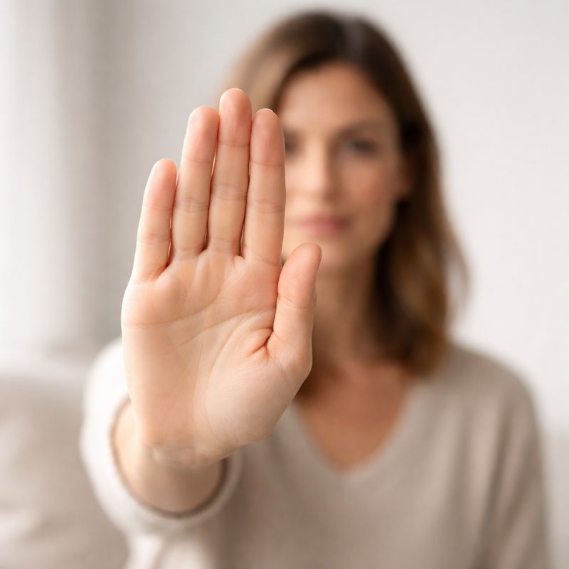 Mano límites sin culpa